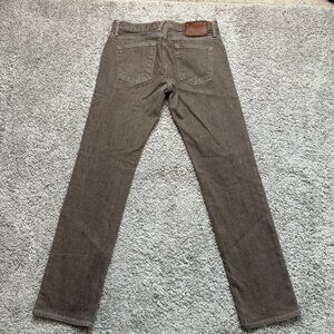 Hiroshi Kato Selvedge Jeans The Straight Hammer In Brown Raw Mens Size 30